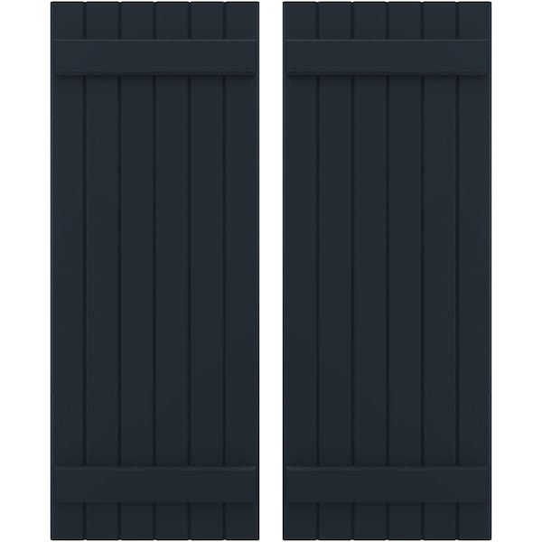 Ekena Millwork Americraft 6-Board, 2 Batten Exterior Real Wood Joined Board-n-Batten Shutters, ARW101BB621X77OBH, PR ARW101BB621X77OBH - main